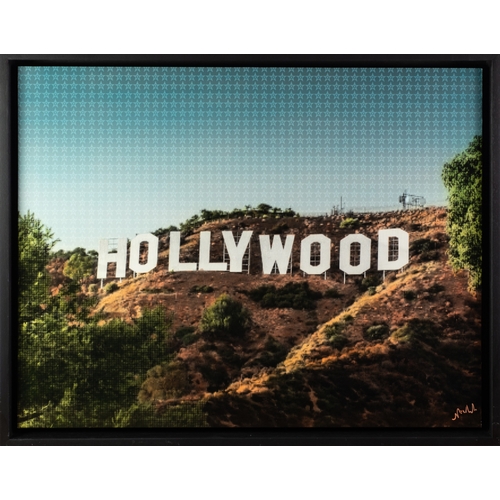 183 - NICK HOLDSWORTH (MODERN) MIXED DIGITAL MEDIA PRINT ON BOARD‘Hollywood’ Signed, titled to gallery lab... 