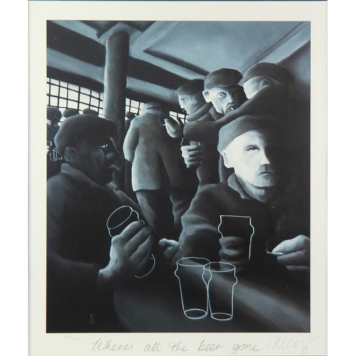 179 - MACKENZIE THORPE (1956)ARTIST SIGNED LIMITED EDITION COLOUR PRINT‘Where’s the Beer Gone’ (826/850) n... 