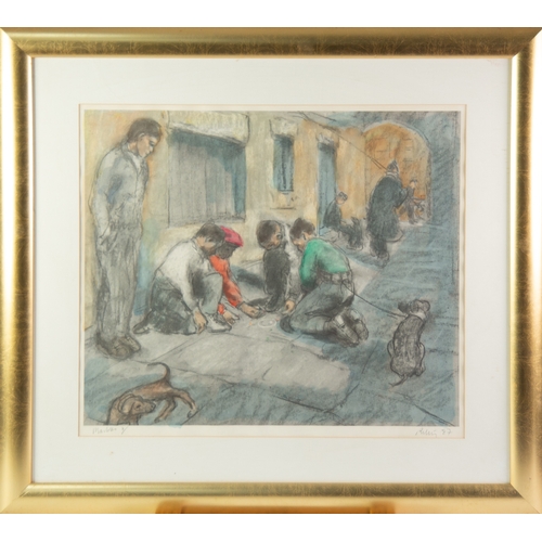 137 - HAROLD RILEY (1934-2023) ARTIST SIGNED LIMITED EDITION COLOUR PRINT Marbles (6/) 17 ½” x 20 ¾” (44.4... 