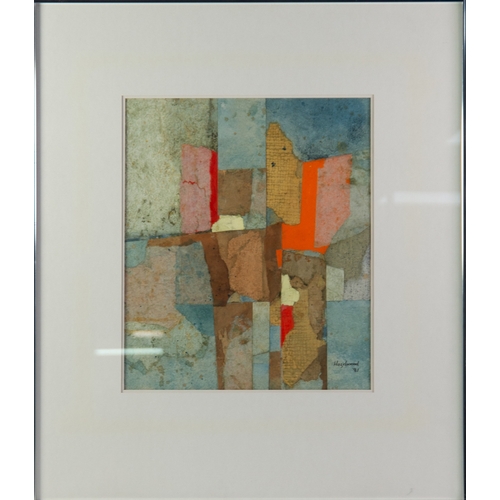 50 - DAVID HAZELWOOD (1932-1964)MIXED MEDIA ON PAPER ‘Reflections’ Signed and dated (19)81, titled to art... 