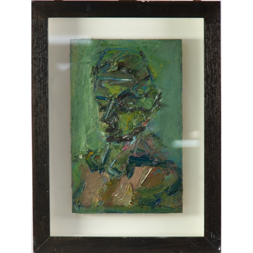 28 - RICHARD FITTON (1990) IMPASTO OIL PAINTING ON BOARD 'Head of JEM' Signed, titled and dated 2018 vers... 