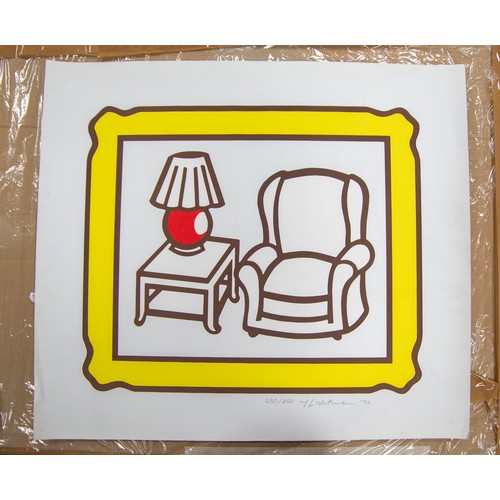 151 - ROY LICHTENSTEIN (1923-1997) ARTIST SIGNED LIMITED EDITION SERIGRAPH‘Red Lamp’, ’92, (230/250) with ... 