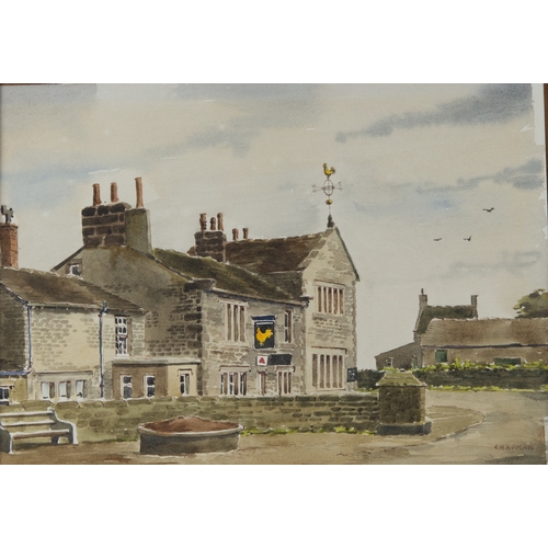 206 - CHAPMAN (TWENTIETH CENTURY)WATERCOLOUR Yorkshire pubSigned 10 ¼” x 14 ¼” (26cm x 36.2cm)... 