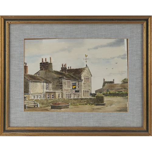 206 - CHAPMAN (TWENTIETH CENTURY)WATERCOLOUR Yorkshire pubSigned 10 ¼” x 14 ¼” (26cm x 36.2cm)... 