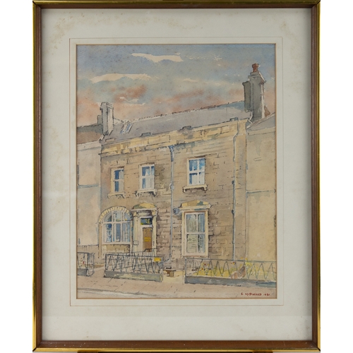 208 - ERNEST MIDWOOD (1917-1993) WATERCOLOURStone house Signed and dated 1981 17 ¼” x 13 ½” (43.8cm x 34.2... 