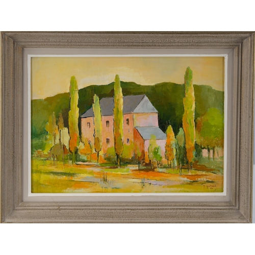 191 - J GUERAUD (TWENTIETH CENTURY) OIL ON CANVASFarmhouse in Provence Signed and dated (19)78 12 ½” x 17 ... 