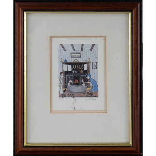 302 - G.W BIRKS (1929 – 1993) SEVEN ARTIST SIGNED LIMITED EDITION COLOUR PRINTS Framed and mounted in four... 