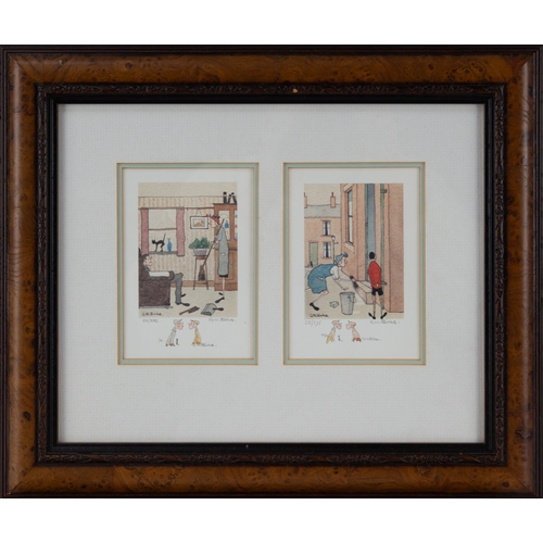 302 - G.W BIRKS (1929 – 1993) SEVEN ARTIST SIGNED LIMITED EDITION COLOUR PRINTS Framed and mounted in four... 