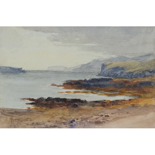 237 - COLIN BENT PHILLIP R W S (1856-1932)WATERCOLOUR'Rocky Shore'Signed & dated Dec 1921 lower left6 ... 