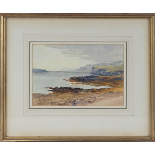 237 - COLIN BENT PHILLIP R W S (1856-1932)WATERCOLOUR'Rocky Shore'Signed & dated Dec 1921 lower left6 ... 