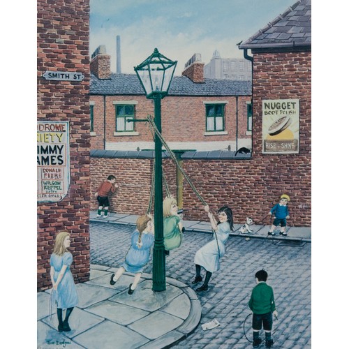 294 - TOM DODSON (1910-1991)ARTIST SIGNED COLOUR PRINTS, THREE'When I was Ten' and two others smaller but ... 