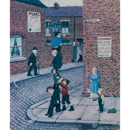 294 - TOM DODSON (1910-1991)ARTIST SIGNED COLOUR PRINTS, THREE'When I was Ten' and two others smaller but ... 