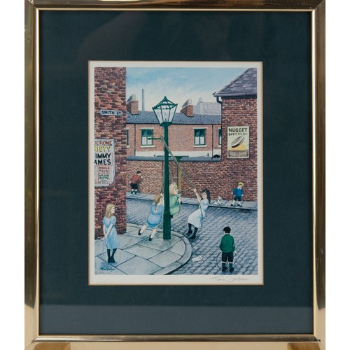 294 - TOM DODSON (1910-1991)ARTIST SIGNED COLOUR PRINTS, THREE'When I was Ten' and two others smaller but ... 