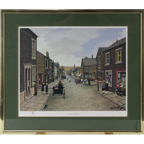 295 - TOM DODSON (1910-1991)ARTIST SIGNED and UNSIGNED COLOUR PRINTS, FIVE'A Carriage for Two' and four ot... 