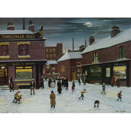 296 - TOM DODSON (1910-1991)ARTIST SIGNED and UNSIGNED COLOUR PRINTS, THREE'Silent Night' and two others (... 