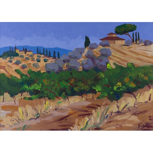 262 - *FIGE (MODERN) ACRYLIC ON CANVAS‘La Vigna’ Signed, titled verso19 ½” x 27 ¼” (49.5cm x 69.2cm)(*NB V... 