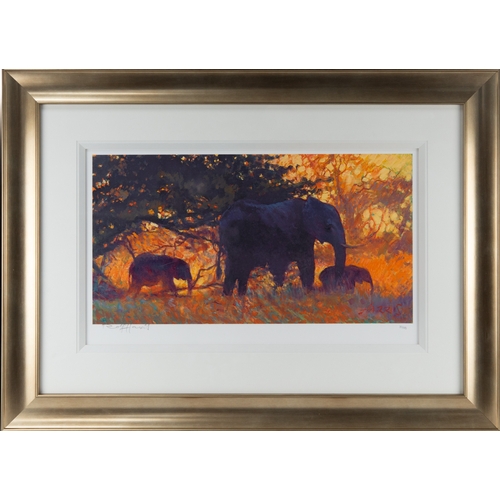 153 - ROLF HARRIS (1930-2023)ARTIST SIGNED LIMITED EDITION COLOUR PRINT ON PAPER ‘Backlit Gold’ (30/195) w... 