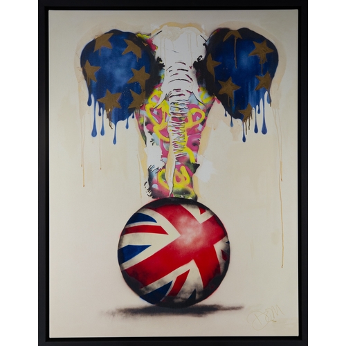 136 - DOM PATTINSON (1969) SIGNED LIMITED EDITION ARTIST PROOF COLOUR PRINT‘On the March’ (20/25) with cer... 