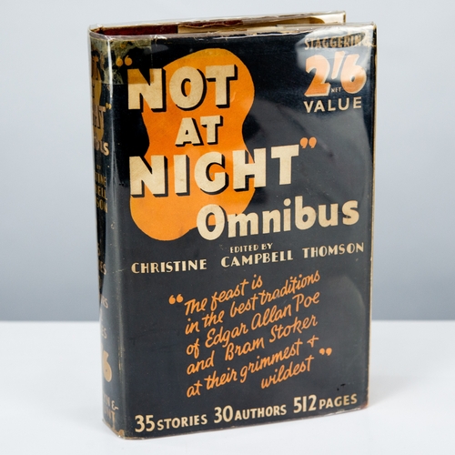 66 - SCIENCE FICTION WEIRD FICTION. Christine Campbell Thomson - ‘NOT AT NIGHT’ OMNIBUS, PUB Selwyn Bloun... 