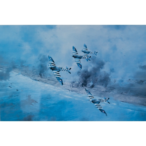 318 - DAVID SHEPHERD ARTIST SIGNED LIMITED EDITION COLOUR PRINT‘Winter of ’43, Somewhere in England’ (172/... 