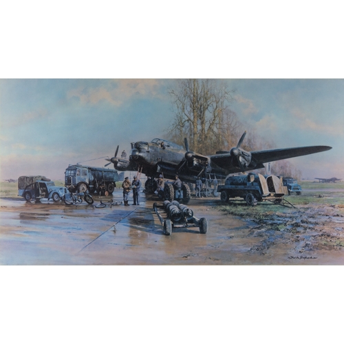 318 - DAVID SHEPHERD ARTIST SIGNED LIMITED EDITION COLOUR PRINT‘Winter of ’43, Somewhere in England’ (172/... 