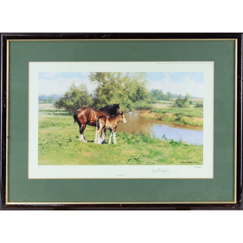 319 - DAVID SHEPHERD FOUR ARTIST SIGNED COLOUR PRINTS OF FARM ANIMALS‘Porkers’ (190/850)‘High Noon’ (371/8... 