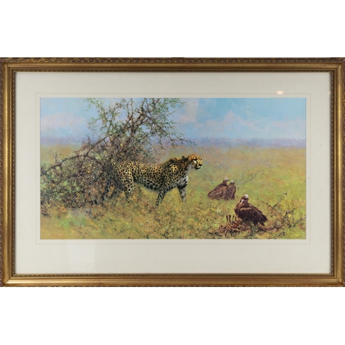 322 - DAVID SHEPHERD PAIR OF ARTIST SIGNED LIMITED EDITION COLOUR PRINTS OF WILD CATS Untitled (641/850)4 ... 