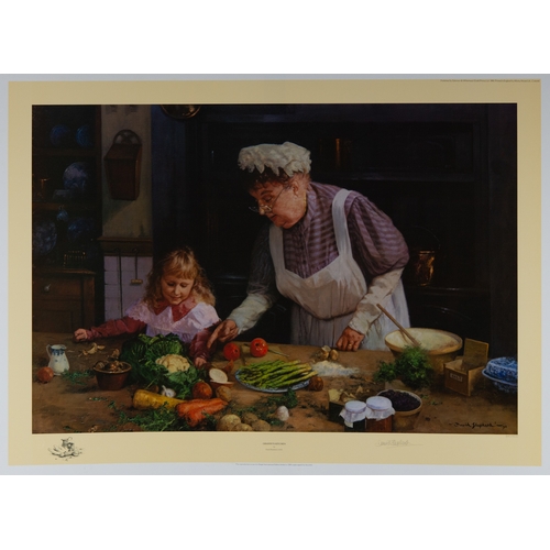 324 - DAVID SHEPHERD THREE ARTIST SIGNED LIMITED EDITION COLOUR PRINTS‘Granny’s Kitchen’ (840/1500) 21” x ... 