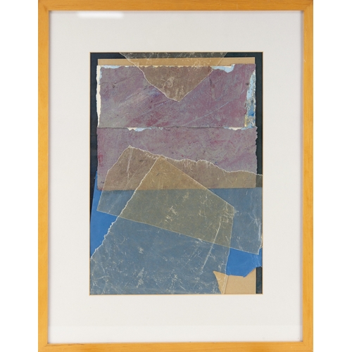 258 - KEN DONALD (TWENTIETH CENTURY) MIXED MEDIA ON PAPER‘Drifting I’ Signed and titled to Roger Billcliff... 