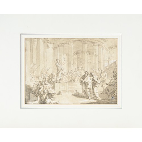 308 - AFTER GIOVANNI PAOLO PANNINI (1691-1765) ENGRAVED FACSIMILE of an ORIGINAL PEN & WASH DRAWING 'A... 