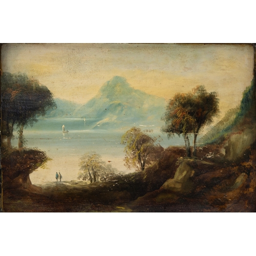 172 - BRITISH SCHOOL (NINETEENTH CENTURY)OIL PAINTING ON PANELLakeland landscape12 ½