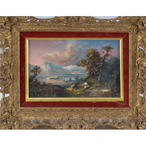 174 - EUROPEAN SCHOOL (LATE NINETEENTH/EARLY TWENTIETH CENTURY)OIL PAINTING ON CANVASA lakeland landscape ... 