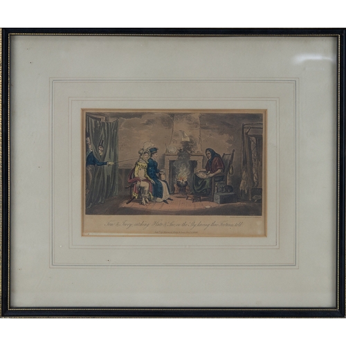 312 - ISAAC ROBERT & GEORGE CRUICKSHANK SET OF SIX ‘TOM AND JERRY’ HAND COLOURED ENGRAVINGS Published ... 