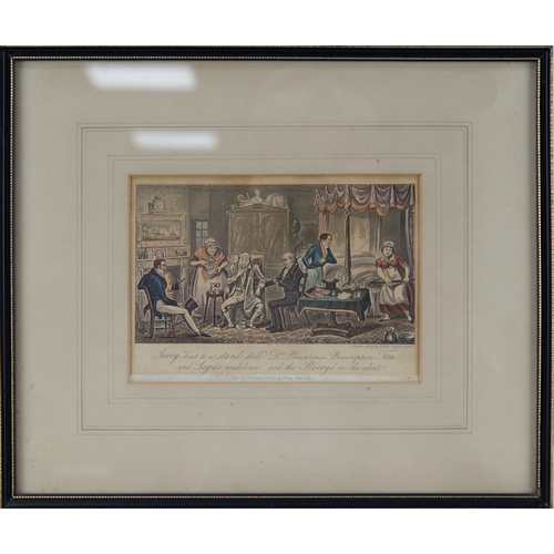 312 - ISAAC ROBERT & GEORGE CRUICKSHANK SET OF SIX ‘TOM AND JERRY’ HAND COLOURED ENGRAVINGS Published ... 