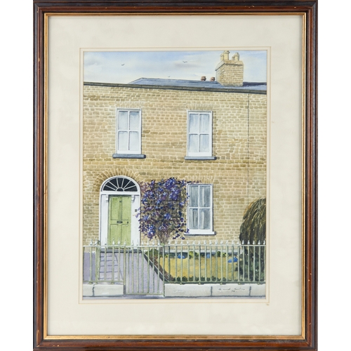 259 - DERMOT KELLY (TWENTIETH CENTURY)WATERCOLOUR’92 Haddington Road’Signed and dated (19)94, titled to la... 