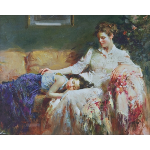 314 - PINO DAENI ARTIST SIGNED LIMITED EDITION COLOUR PRINTInnocence (69/295) 19 ½” X 24 ½” (49.5cm x 62.2... 