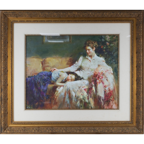 314 - PINO DAENI ARTIST SIGNED LIMITED EDITION COLOUR PRINTInnocence (69/295) 19 ½” X 24 ½” (49.5cm x 62.2... 