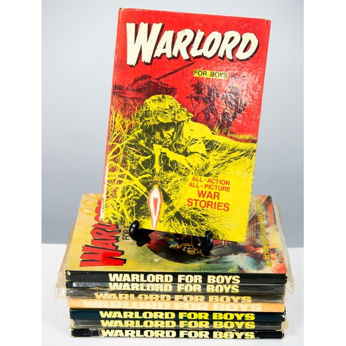 92 - WARLORD FOR BOYS ANNUALS, EIGHT VOLUMES by D.C. Thomson & Co Ltd, viz, 1977, 1979 x 2, 1980, 198... 