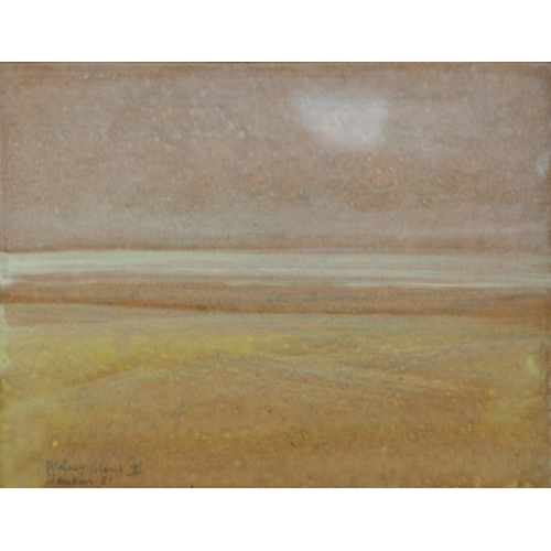 188 - DENNIS HAWKINS (1925-2001) WATERCOLOUR ON BOARD ‘Walney Island III’ Signed, titled and dated (19)81,... 