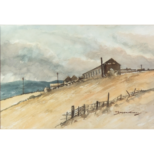 227 - PERCY MONKMAN (1892-1986) WATERCOLOUR‘Heptonstall Skyline’ Signed, titled to label verso 13” x 19 ¼”... 