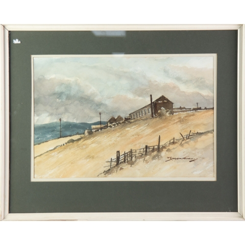 227 - PERCY MONKMAN (1892-1986) WATERCOLOUR‘Heptonstall Skyline’ Signed, titled to label verso 13” x 19 ¼”... 