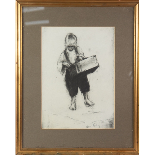 271 - HAROLD RILEY (1934-2023) ARTIST SIGNED LIMITED EDITION BLACK AND WHITE PRINT Street Urchin (8/50) 15... 