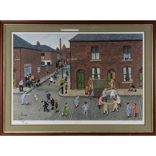 294 - TOM DODSON (1910-1991)ARTIST SIGNED COLOUR PRINTS, THREE'When I was Ten' and two others smaller but ... 