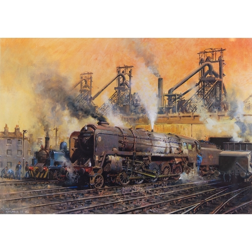 306 - TERENCE CUNEOARTIST SIGNED LIMITED EDITION COLOUR PRINT'Last of the Steam Workhorses'Numbered 255/85... 