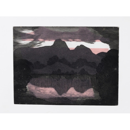 339 - NORMAN JAQUES (1922-2014) FIVE UNTITLED COLOUR PRINTSWoodland scene, signed, untitled 18” x 14 ½” (4... 