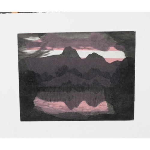 339 - NORMAN JAQUES (1922-2014) FIVE UNTITLED COLOUR PRINTSWoodland scene, signed, untitled 18” x 14 ½” (4... 