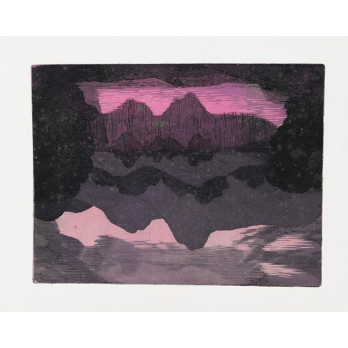 339 - NORMAN JAQUES (1922-2014) FIVE UNTITLED COLOUR PRINTSWoodland scene, signed, untitled 18” x 14 ½” (4... 