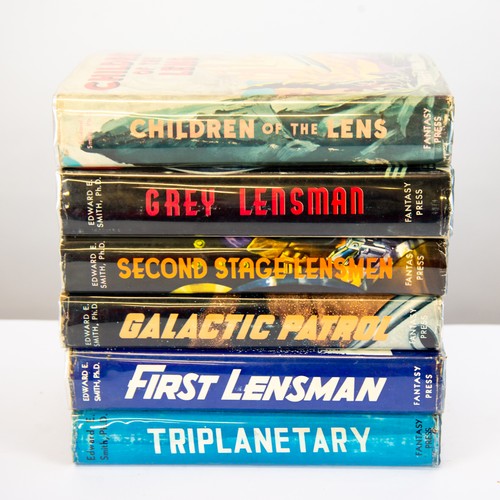 121 - SCIENCE FICTION WEIRD FICTION. THE COMPLETE LENSMAN SAGA by Edward E Smith, SIX VOLUMES, published b... 