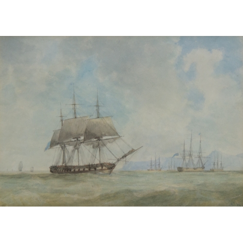 259 - ATTRIBUTED TO WALTER WILLIAM MAY (1831-1896)WATERCOLOUR‘Off Sheerness’ Unsigned, titled to the mount... 