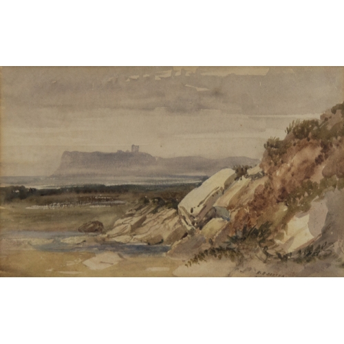 260 - HENRY BARLOW CARTER (1803-1867) WATERCOLOURYorkshire coastline Signed, titled obscured by the mount,... 